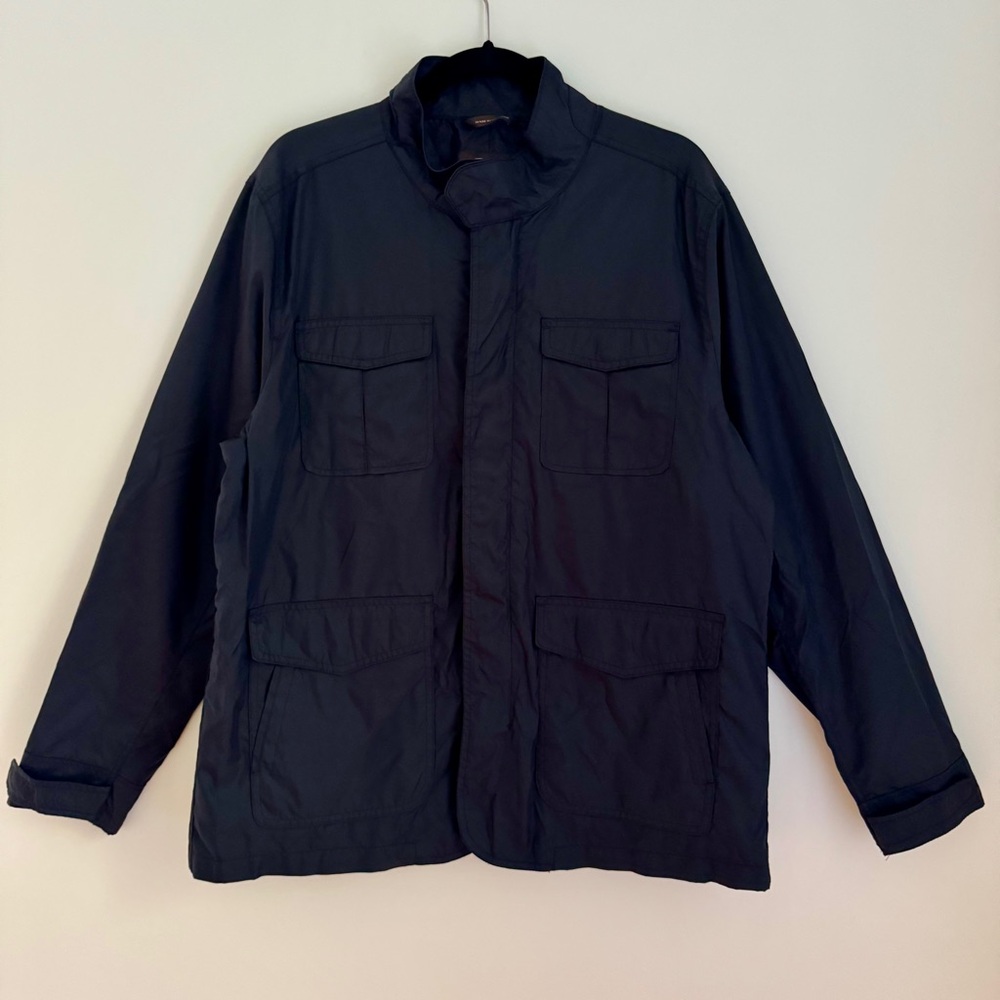 Tasso Elba Man’s Black Utility Field Jacket‎ Size Large